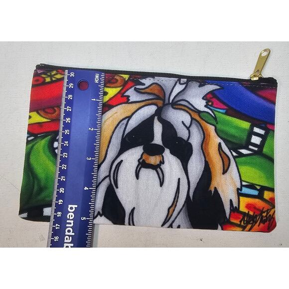 Shih Tzu NWOT Bundle Pouch bags By Artist Alyson Whitney Pop Art Dog Lover Fun - Picture 9 of 10